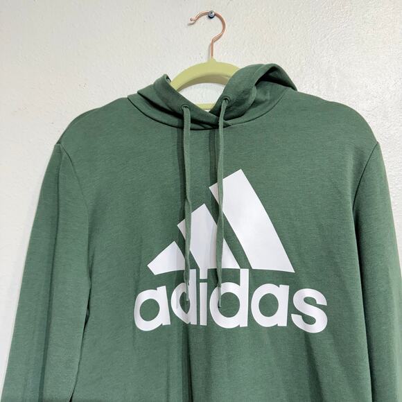 Adidas Green Hooded Sweater Sz L - Picture 4 of 12